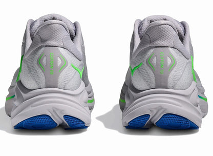 Hoka Clifton 10 'Ash Grey / Neon Green'