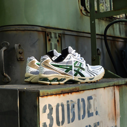 Mens Asics Gel-Kayano 14 (White/Hinoki Beige)