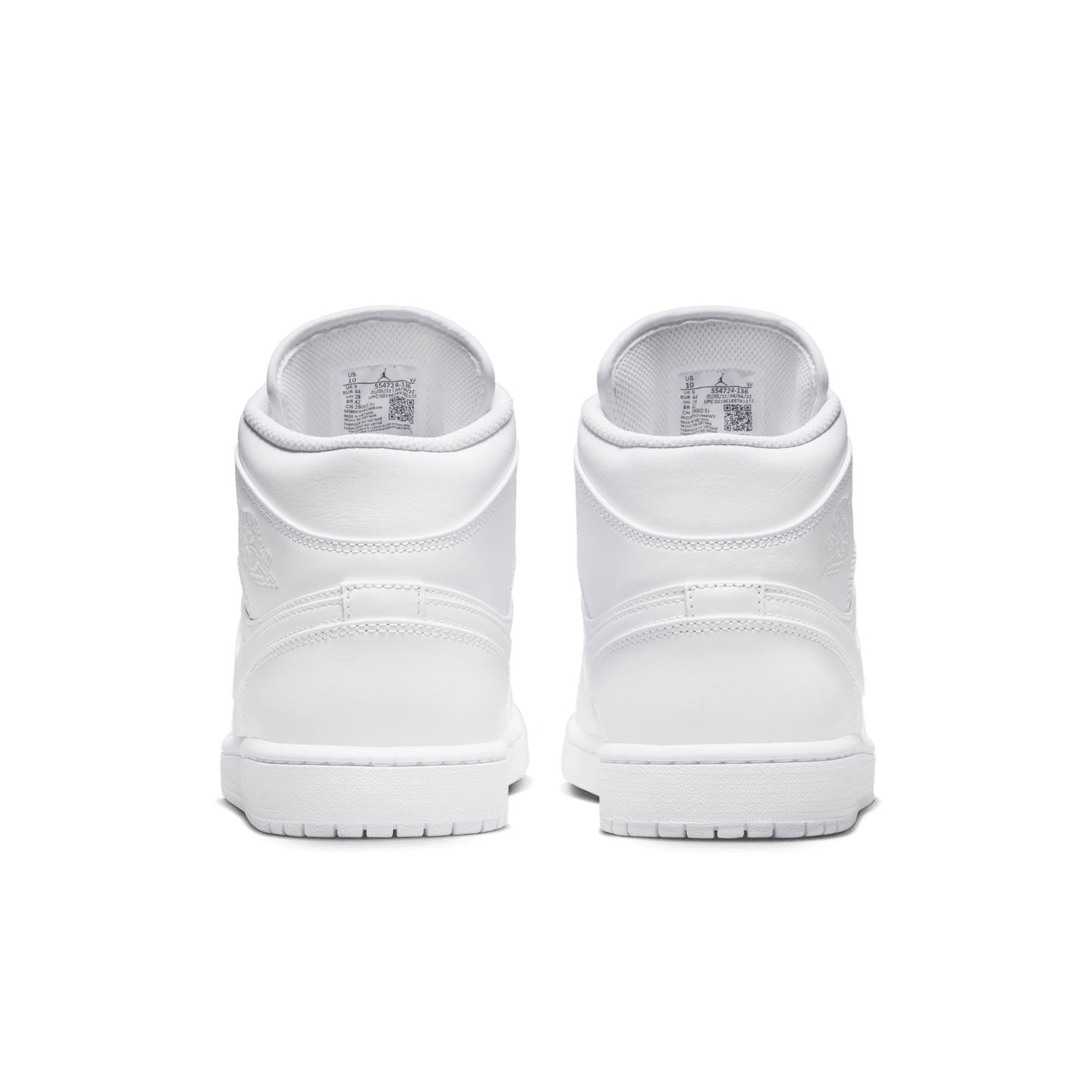 Men's Air Jordan 1 Mid "Triple White"