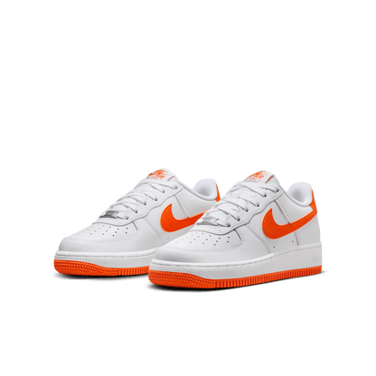 Big Kids' Nike Air Force 1  "White Safety Orange"
