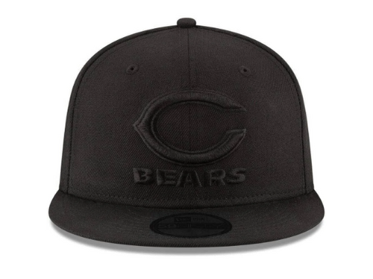 Chicago Bears New Era  Black & Black 9FIFTY Snapback