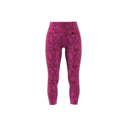 Women's Adidas Stash Pocket Training Animal Print 7/8 Leggings
