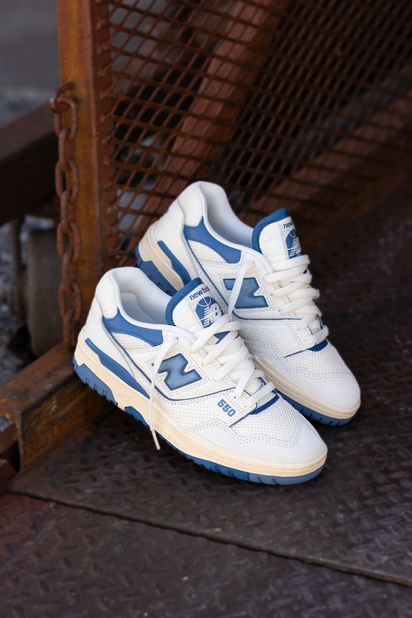 Mens New Balance 550 (White/Blue) - BB550CPD