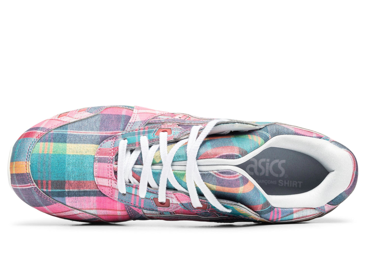 Comme des Garçons SHIRT x ASICS Gel Lyte III in Pink Plaid