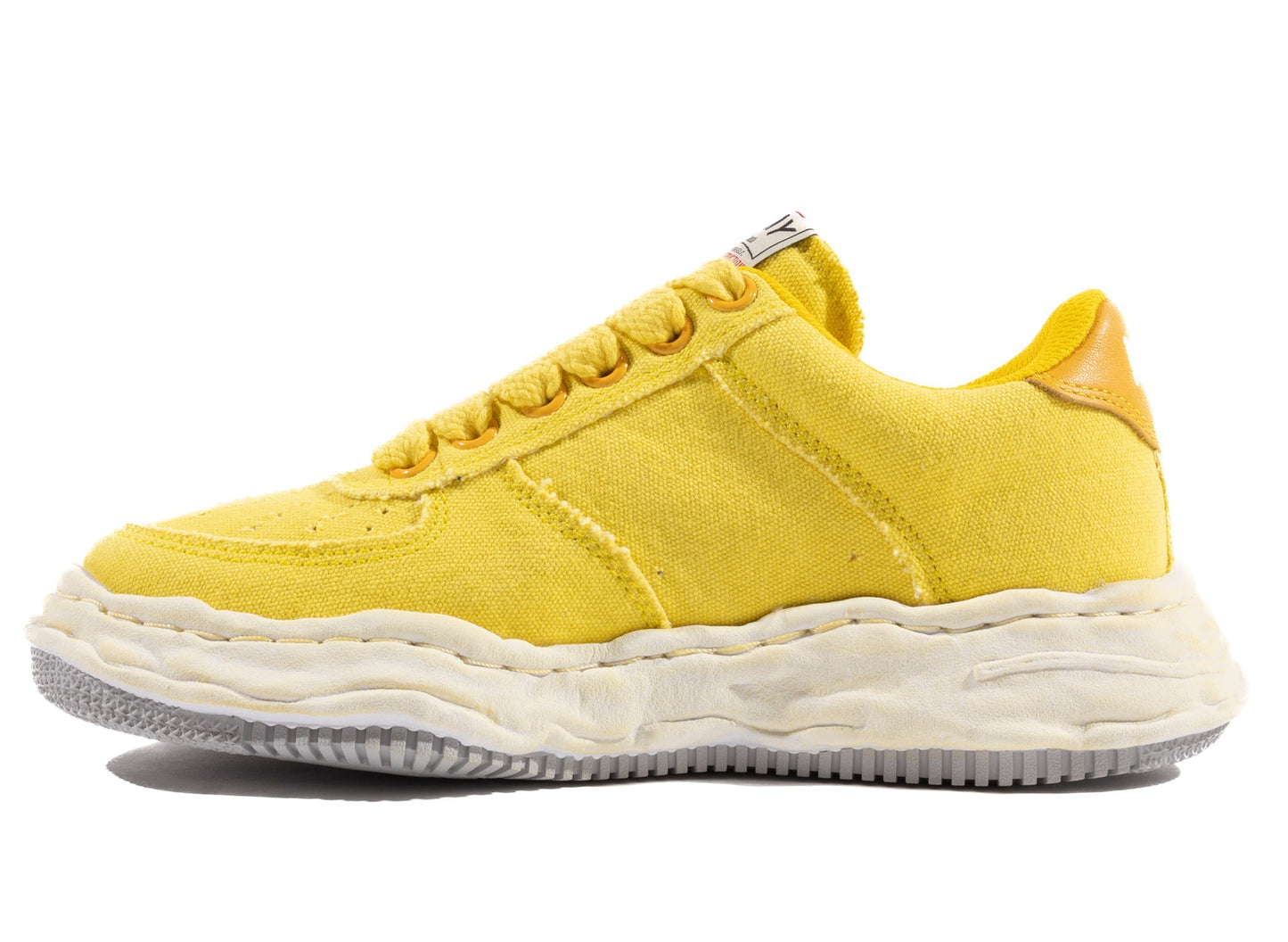 Maison Mihara Yasuhiro Canvas Wayne Low-Top Sneaker in Yellow